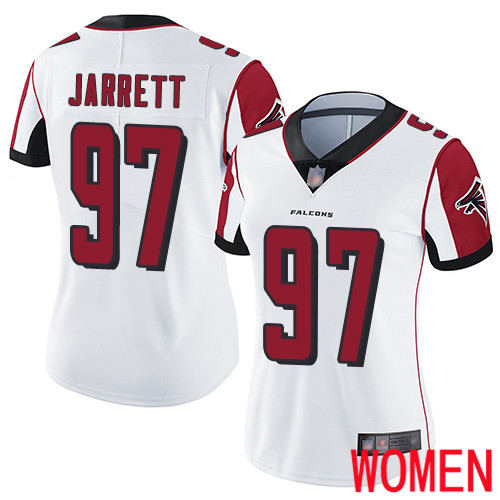 Atlanta Falcons Limited White Women Grady Jarrett Road Jersey NFL Football #97 Vapor Untouchable